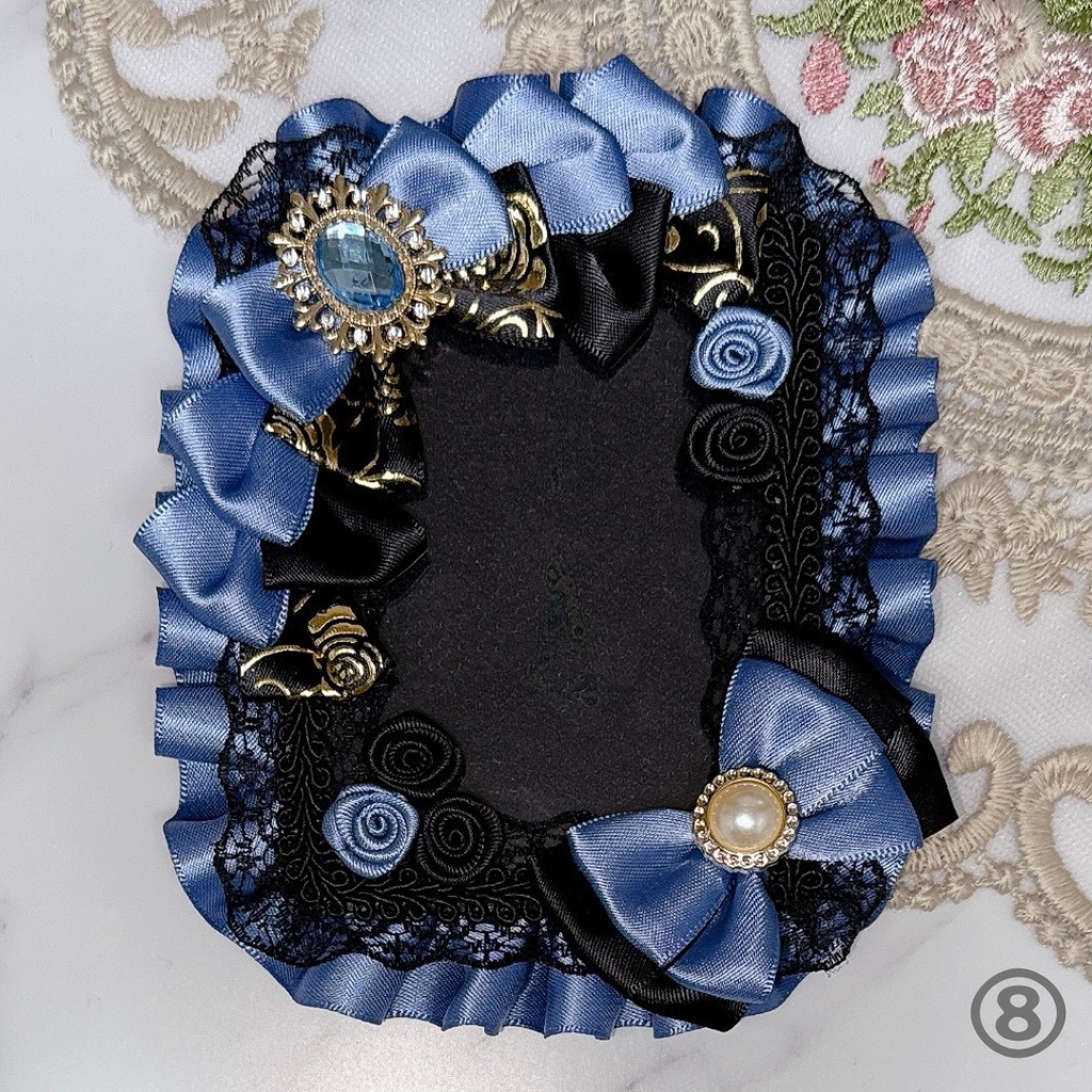 【K06-B1】トレカケース 硬質ケース デコ 推し活 痛バ 量産型 地雷系 黒