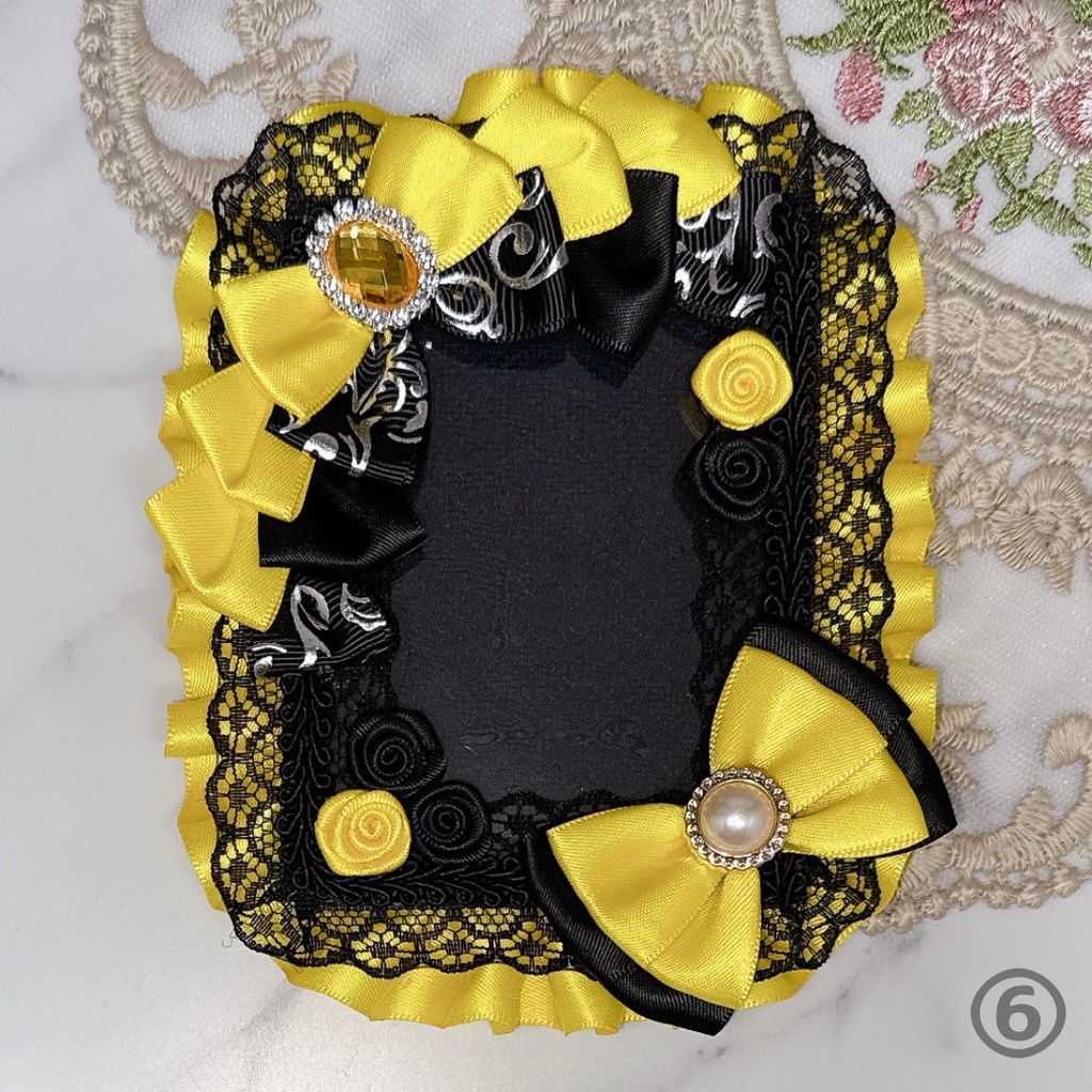 【K06-B1】トレカケース 硬質ケース デコ 推し活 痛バ 量産型 地雷系 黒