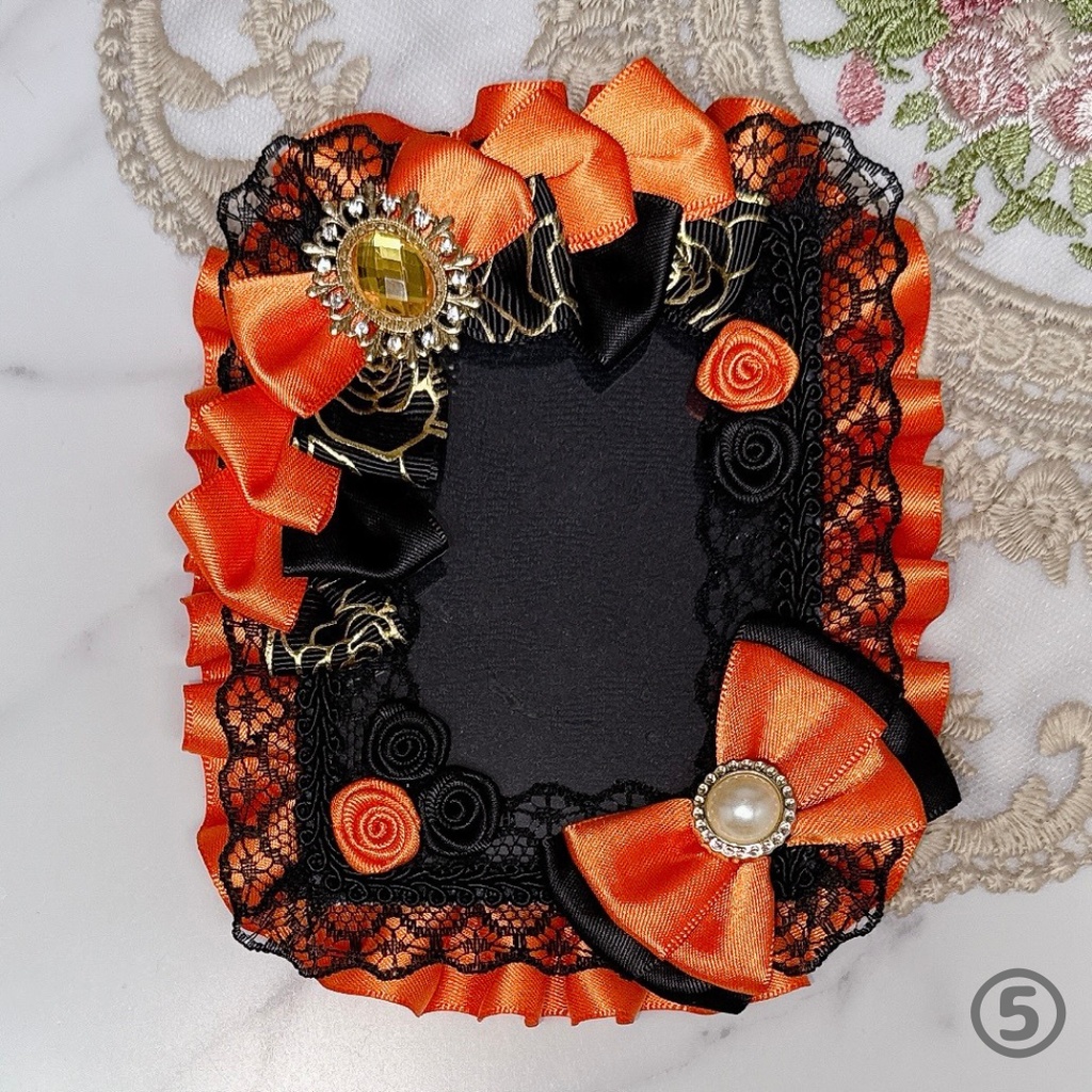 【K06-B1】トレカケース 硬質ケース デコ 推し活 痛バ 量産型 地雷系 黒