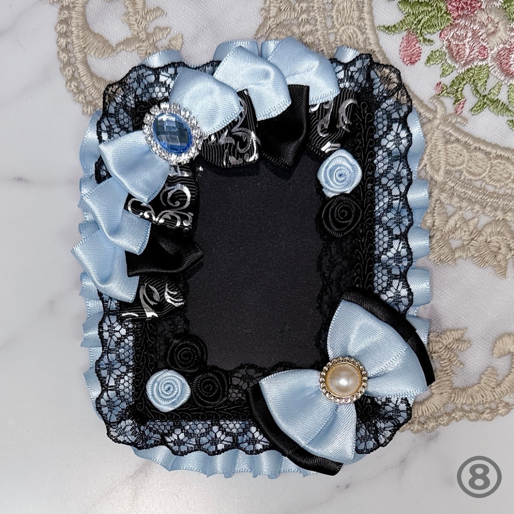 【K06-B2】トレカケース 硬質ケース デコ 推し活 痛バ 量産型 地雷系 黒