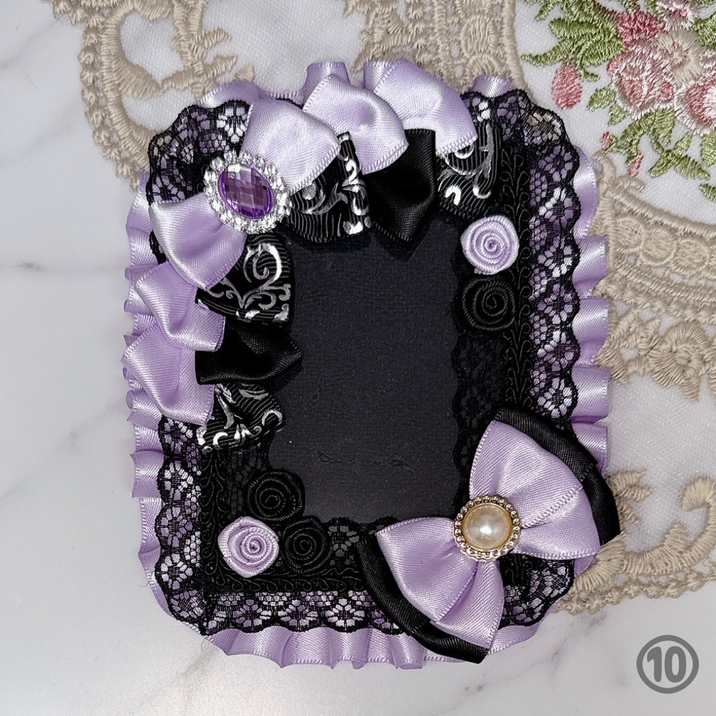 【K06-B2】トレカケース 硬質ケース デコ 推し活 痛バ 量産型 地雷系 黒