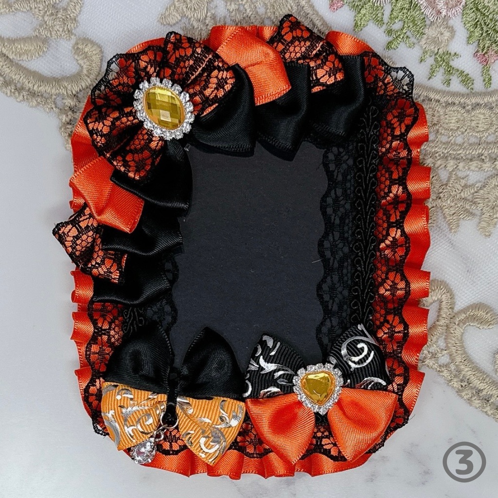 【K01-B1】トレカケース 硬質ケース デコ 推し活 痛バ 量産型 地雷系 黒