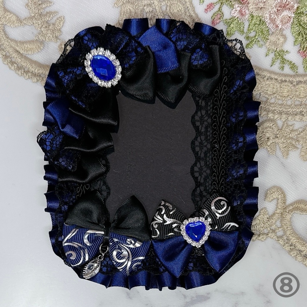 【K01-B1】トレカケース 硬質ケース デコ 推し活 痛バ 量産型 地雷系 黒