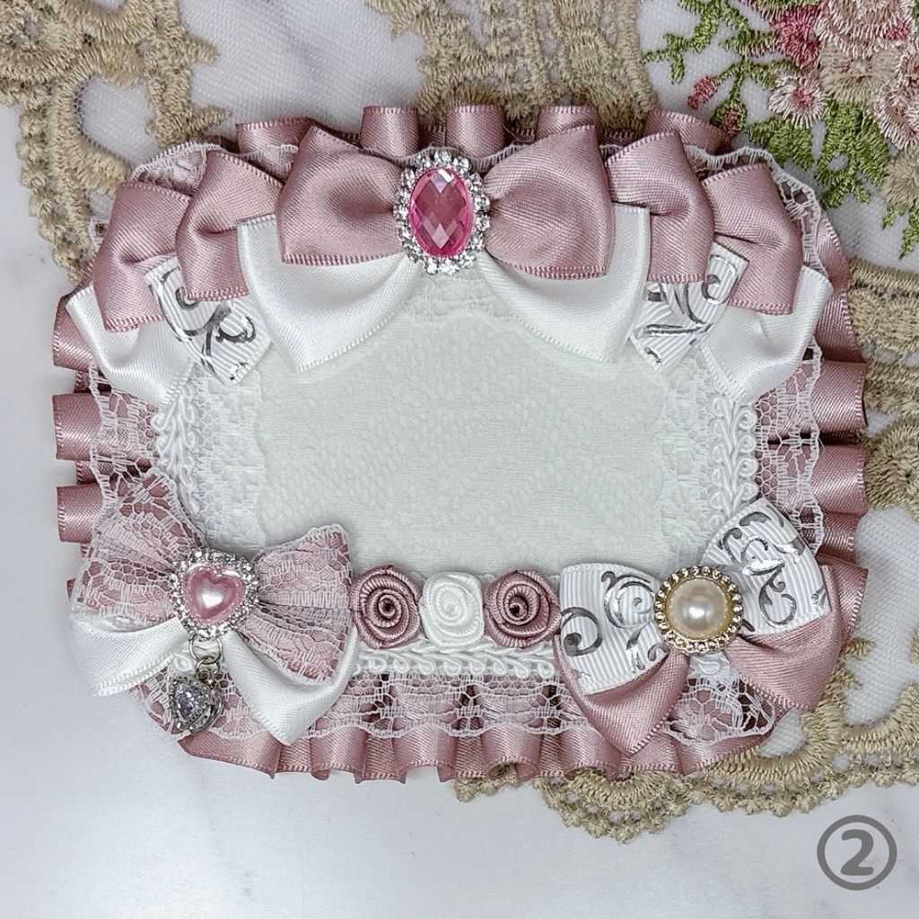 【K07a-WB1】トレカケース 硬質ケース デコ 推し活 痛バ 量産型 地雷系 黒