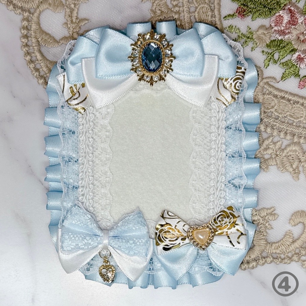 【K07b-WB1】トレカケース 硬質ケース デコ 推し活 痛バ 量産型 地雷系 黒