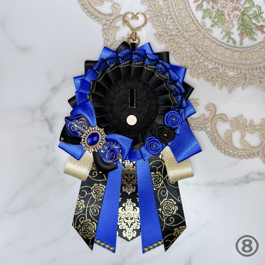 【R01-B1】痛ロゼット ロゼット 缶バッジ 推し活 痛バ 量産型 地雷系 オタ活 クラシカル 黒