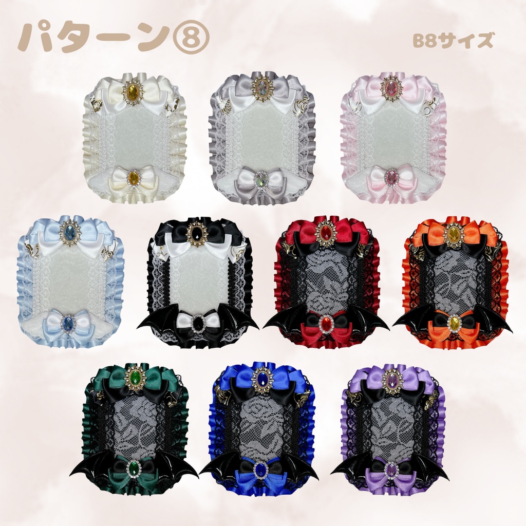 【K08-WB1】トレカケース 硬質ケース デコ 推し活 痛バ 量産型 地雷系 天使 悪魔