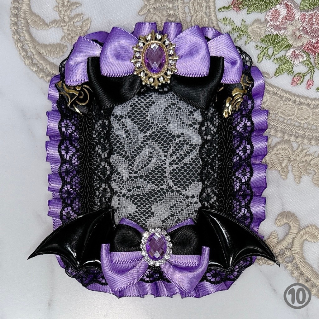 【K08-WB1】トレカケース 硬質ケース デコ 推し活 痛バ 量産型 地雷系 天使 悪魔