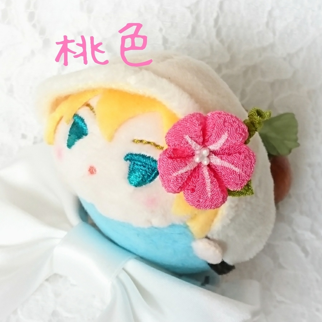 朝顔 もちマス用髪飾り