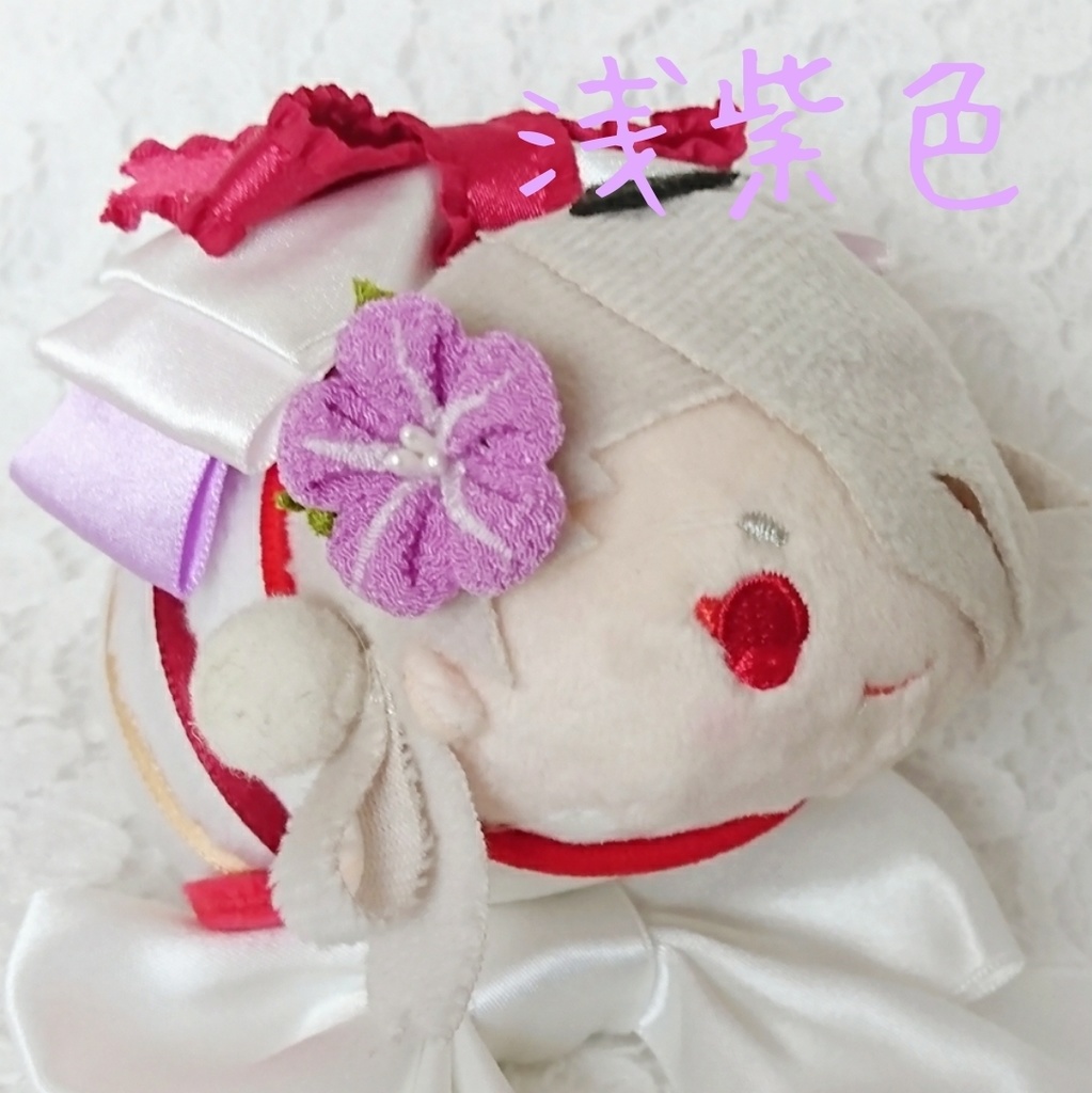 朝顔 もちマス用髪飾り