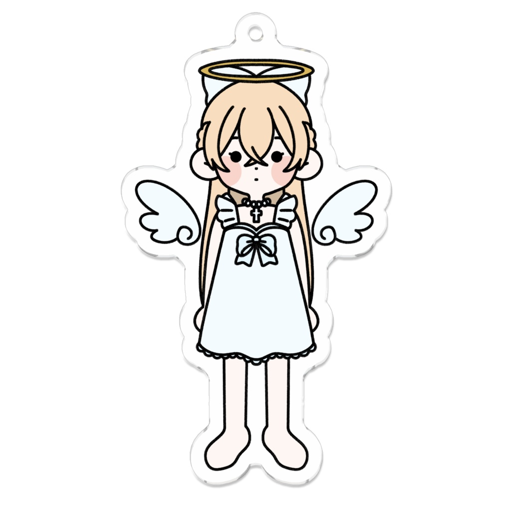 ゆるい天使アクリルキーホルダー