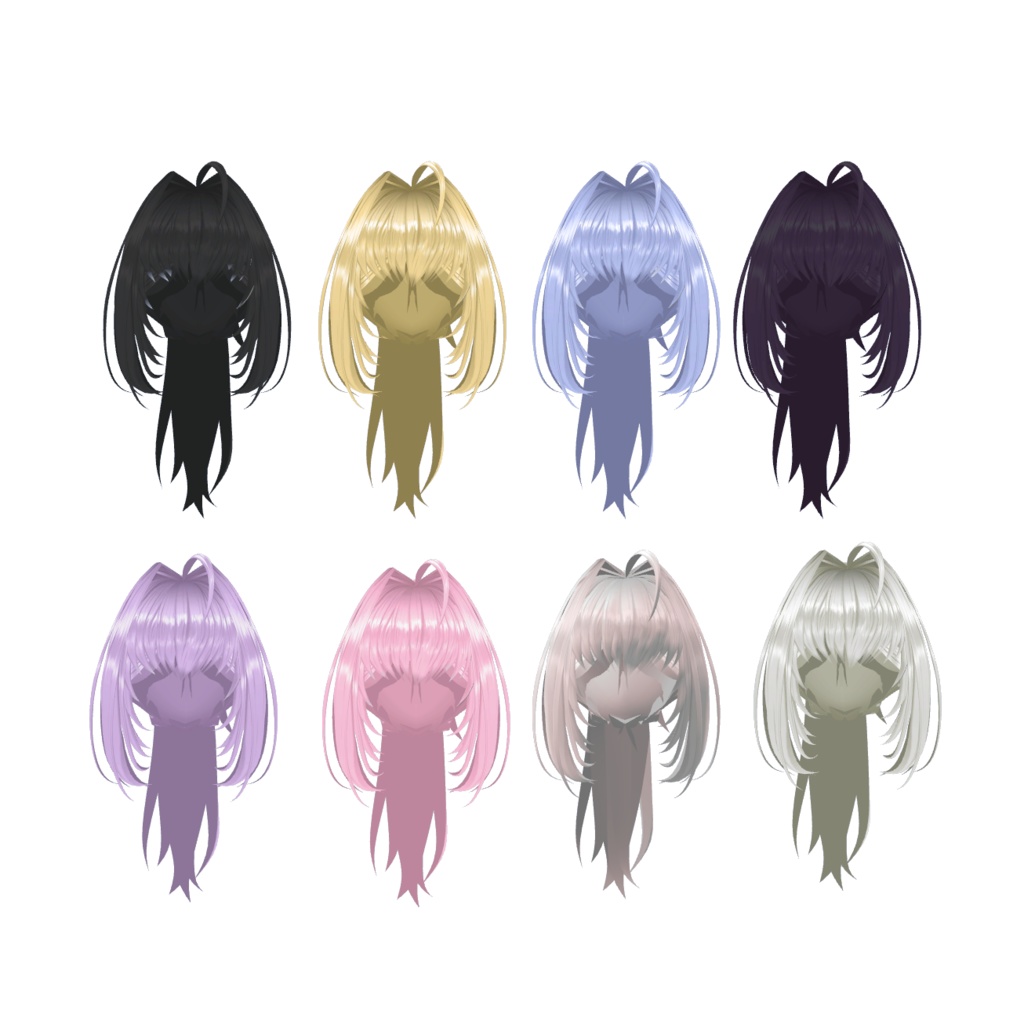 【PB対応】つやつやエアインテークポニーテール【13アバター対応】