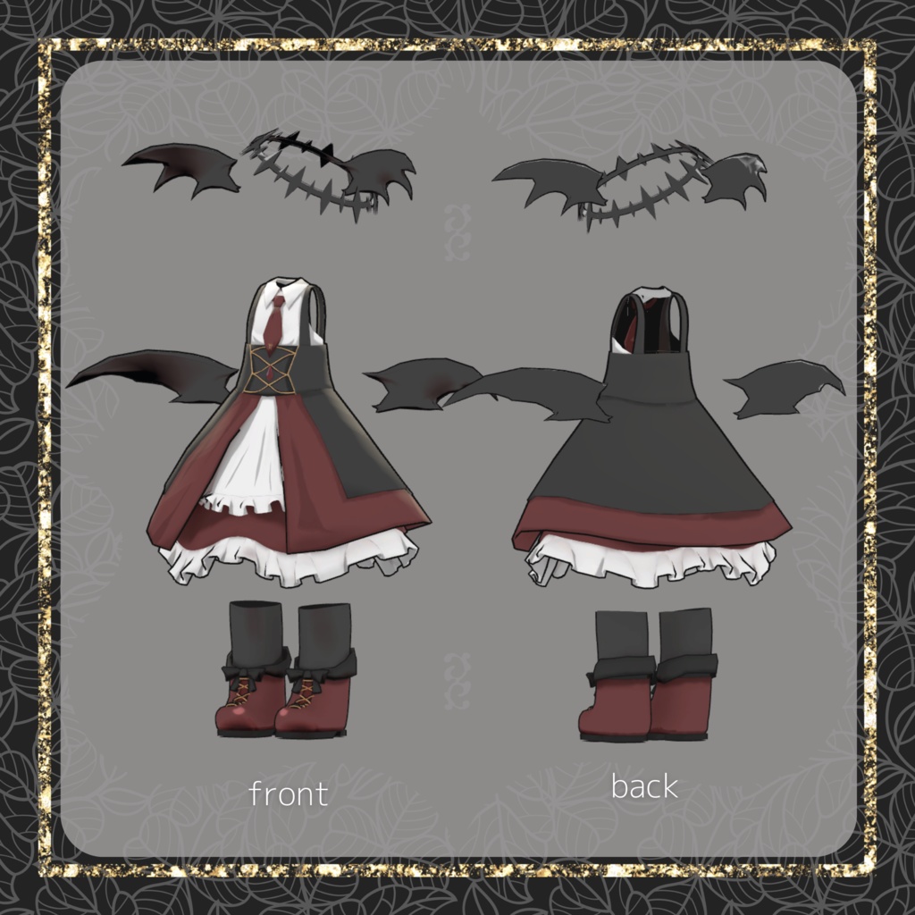 【衣装+髪型/髪型のみ】ふわもこツイン&小悪魔ドレス【MA対応】