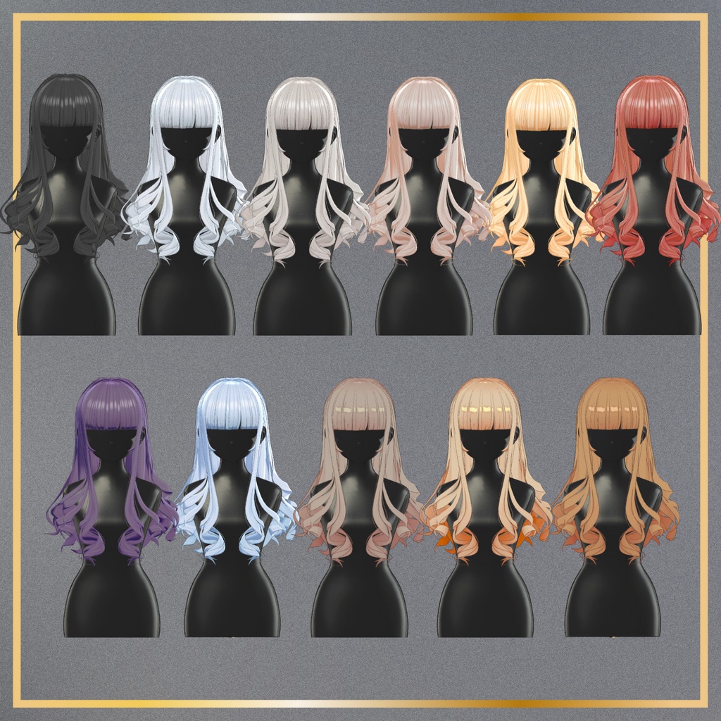 【髪+ヘアアクセ】LadyCurlHair