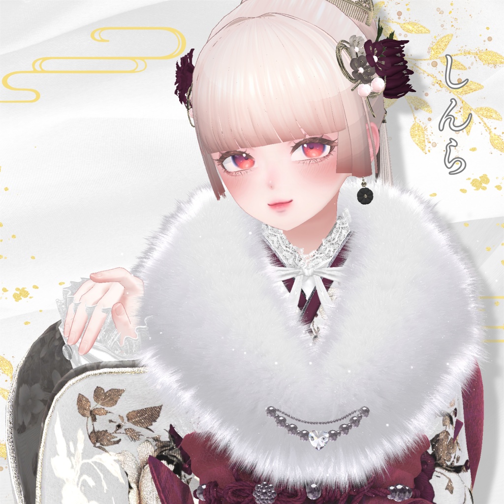 ✨セール中✨【ヘアアクセ2種付】初夢シニヨン