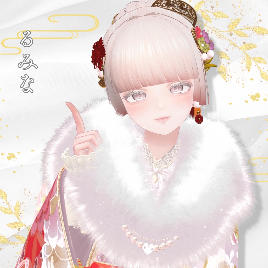 ✨セール中✨【ヘアアクセ2種付】初夢シニヨン