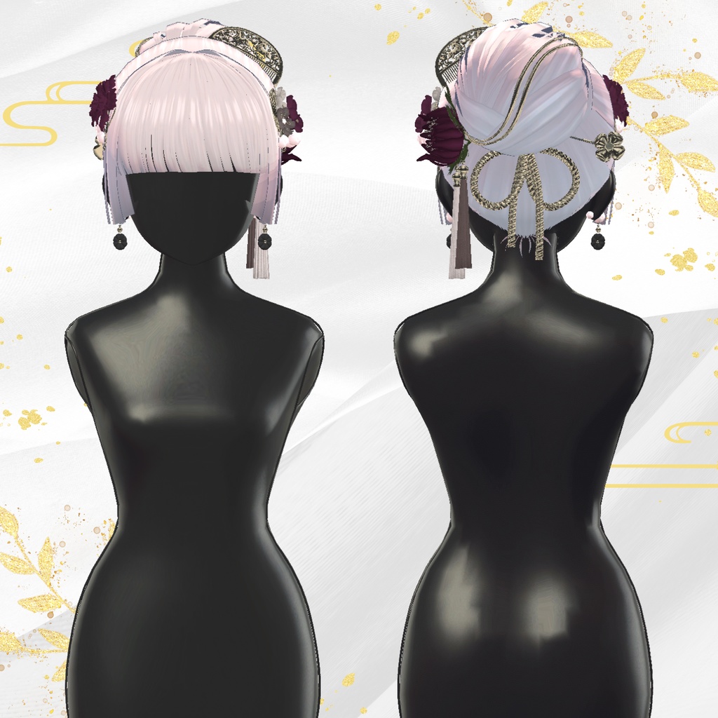 ✨セール中✨【ヘアアクセ2種付】初夢シニヨン