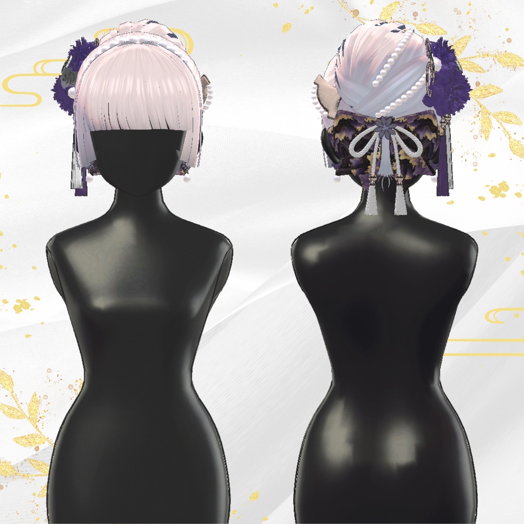 ✨セール中✨【ヘアアクセ2種付】初夢シニヨン