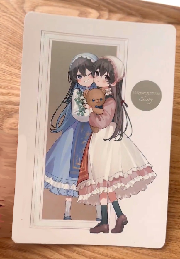 Country銀箔紙ポストカード