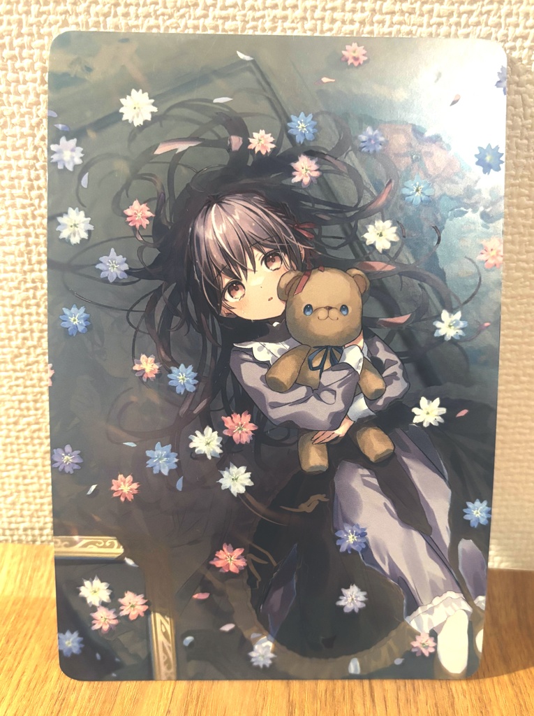 彼方へ銀箔紙ポストカード