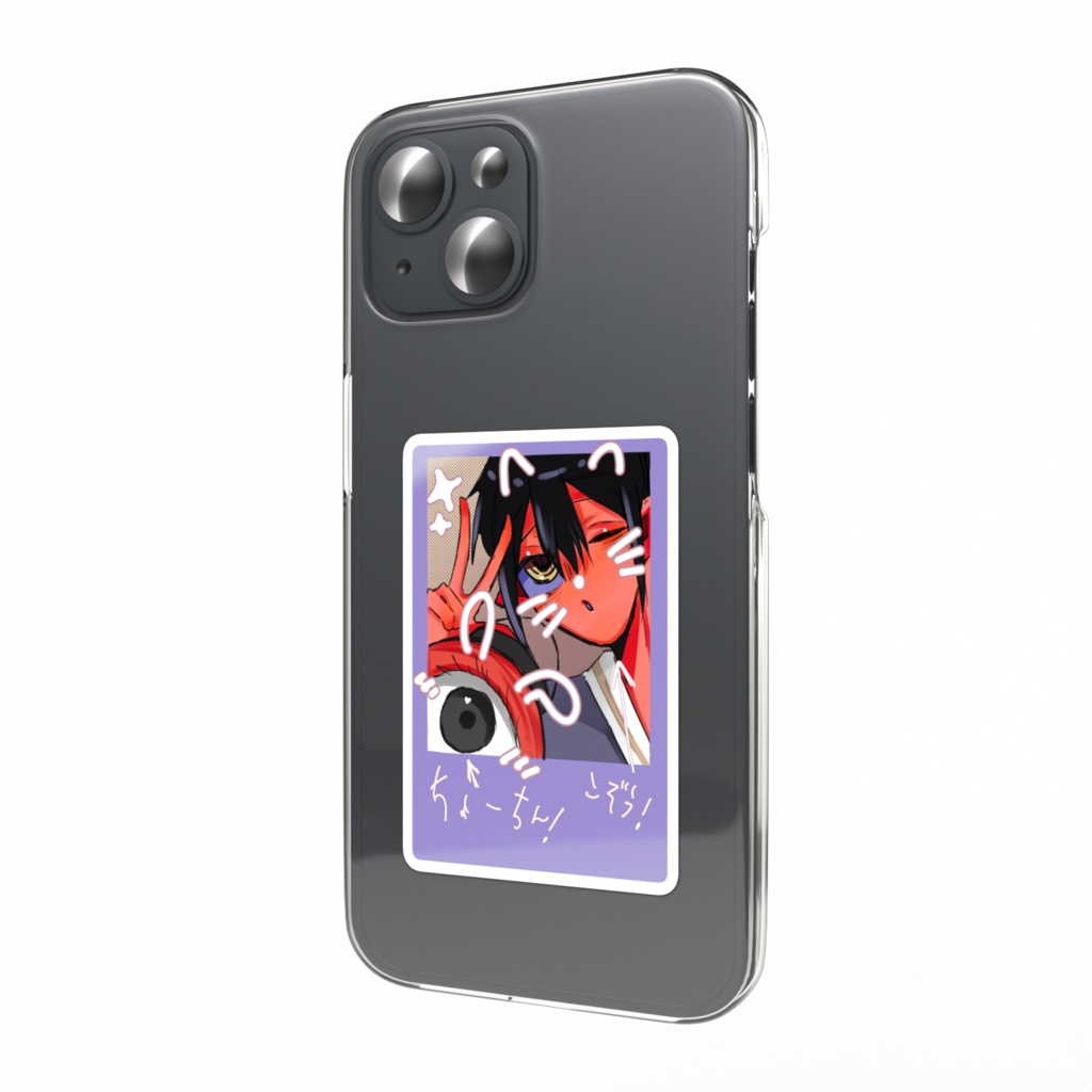 ちょーちんといっしょチェキ風ステッカーver.1