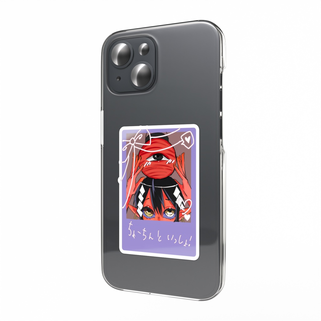 ちょーちんといっしょチェキ風ステッカーver.2