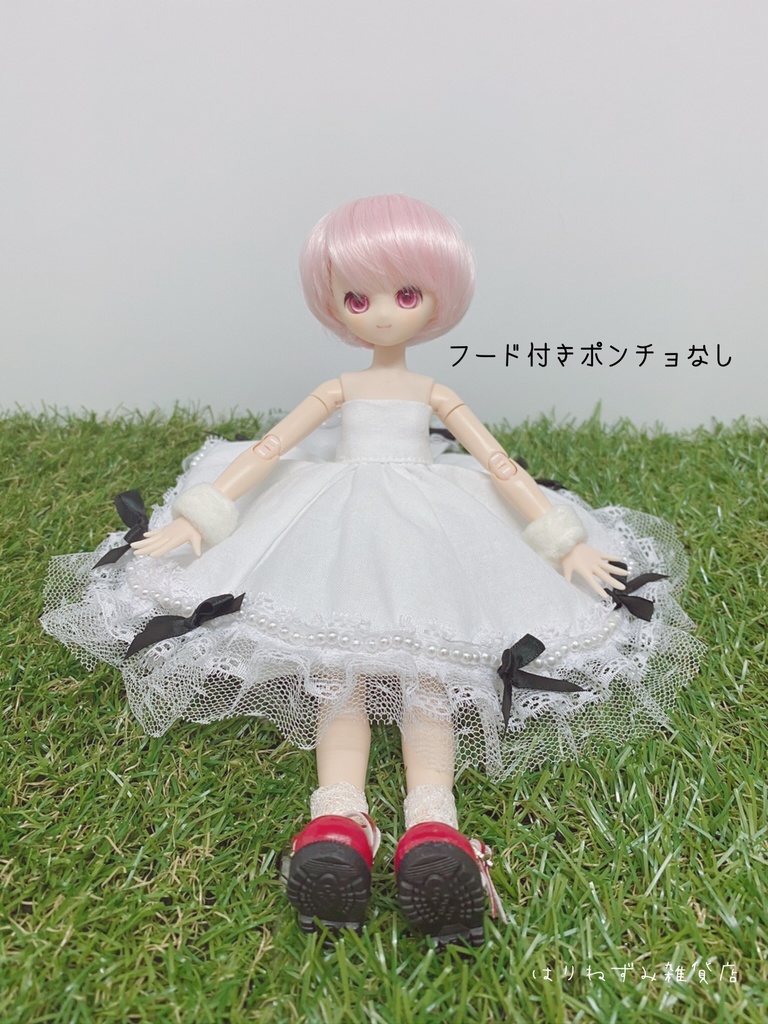 うさ耳ポンチョ付き お洋服セットᕱ⑅ᕱ♡【B品】