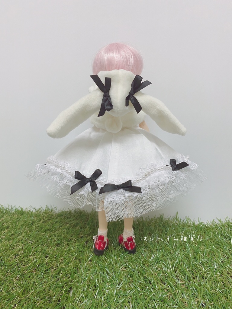 うさ耳ポンチョ付き お洋服セットᕱ⑅ᕱ♡【B品】