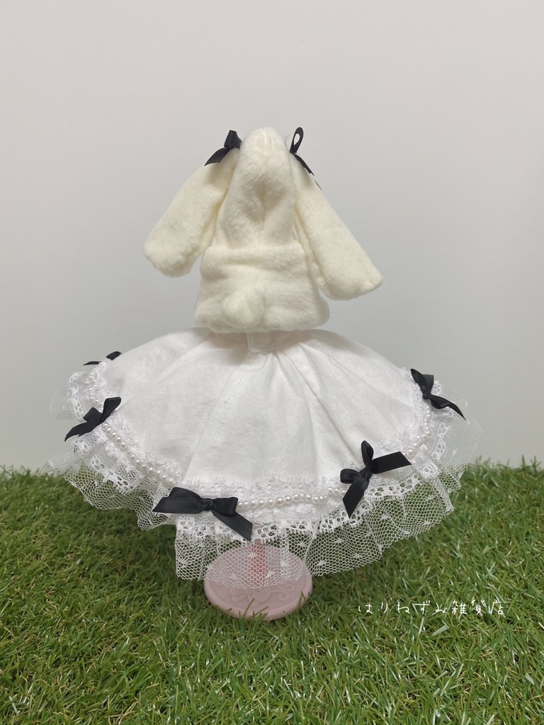 うさ耳ポンチョ付き お洋服セットᕱ⑅ᕱ♡【B品】