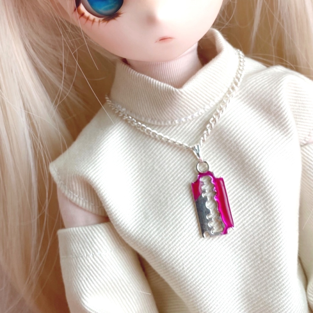 title:哀₍あい₎に溺れる / 両刃カミソリ ネックレス