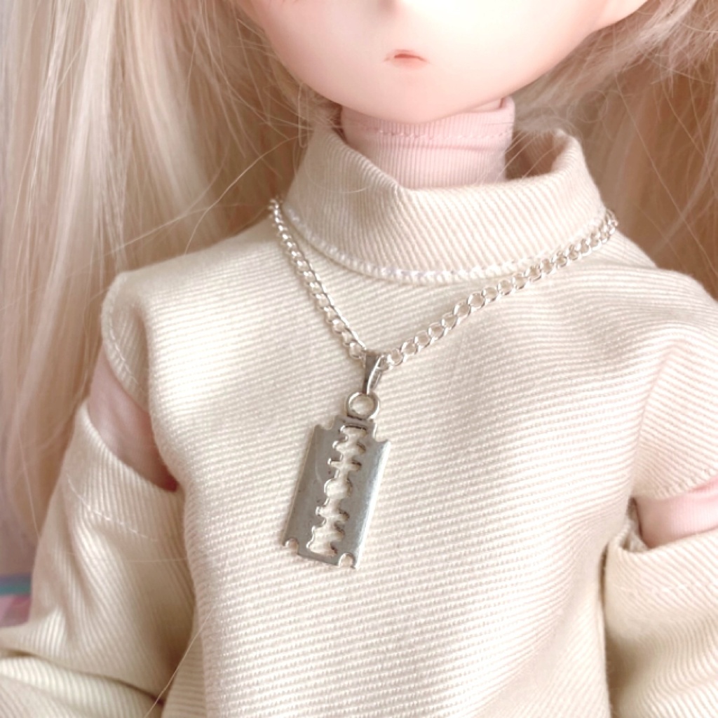 title:哀₍あい₎に溺れる / 両刃カミソリ ネックレス