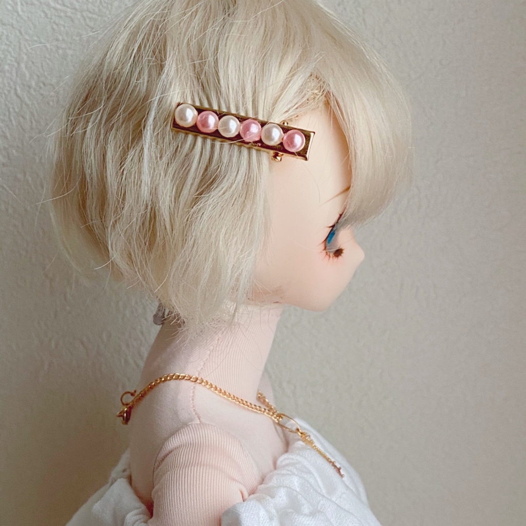 ♡ハート&パール♡ ヘアクリップ