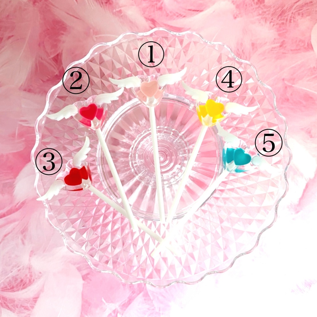 【B品】ハート×天使の羽 キャンディ