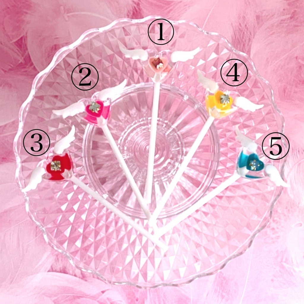 【B品】ハート×天使の羽 キャンディ