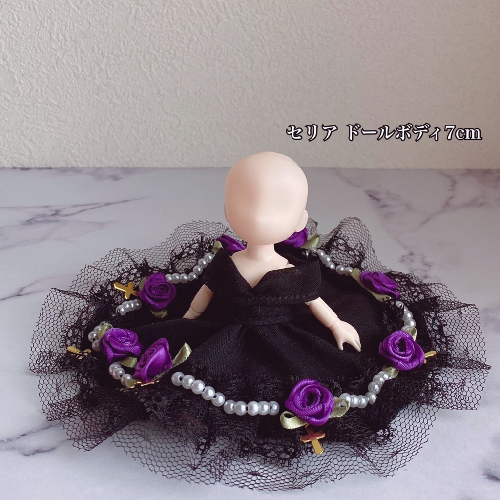 ✝︎ゴシック調ドレス✝︎【オビツ11向け】