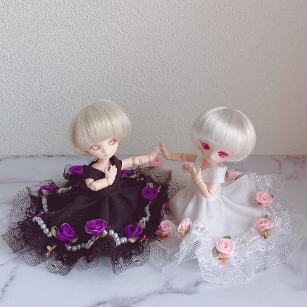 ✝︎ゴシック調ドレス✝︎【オビツ11向け】