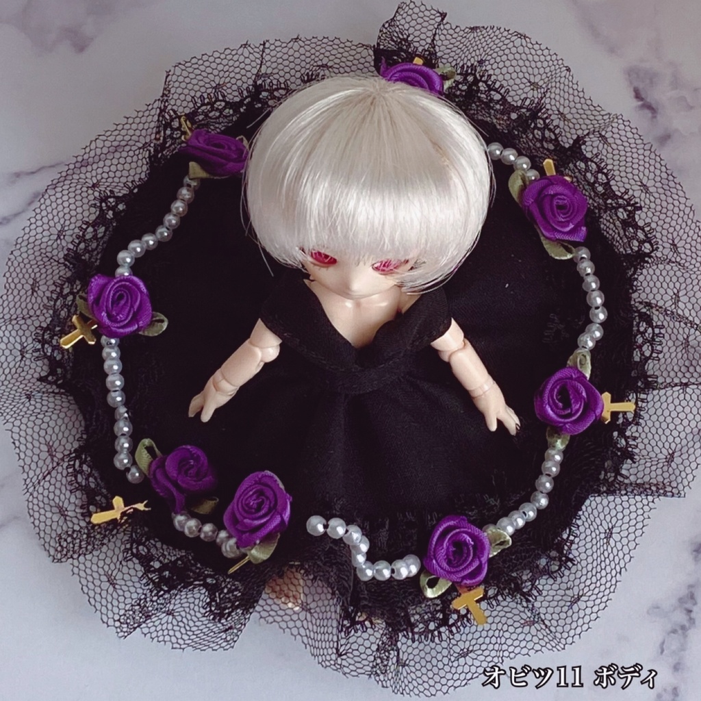 ✝︎ゴシック調ドレス✝︎【オビツ11向け】