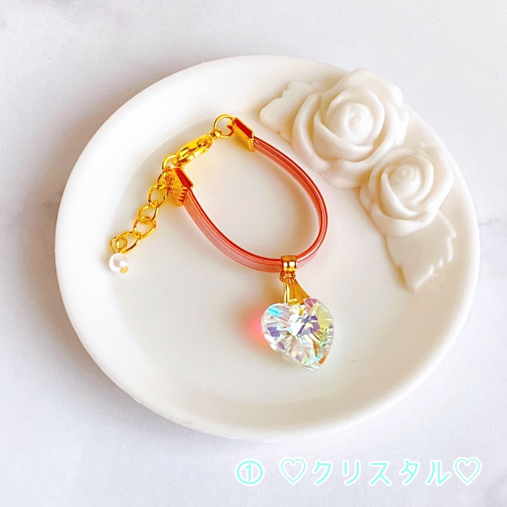 ハート チョーカー(ガラス製) B～C品