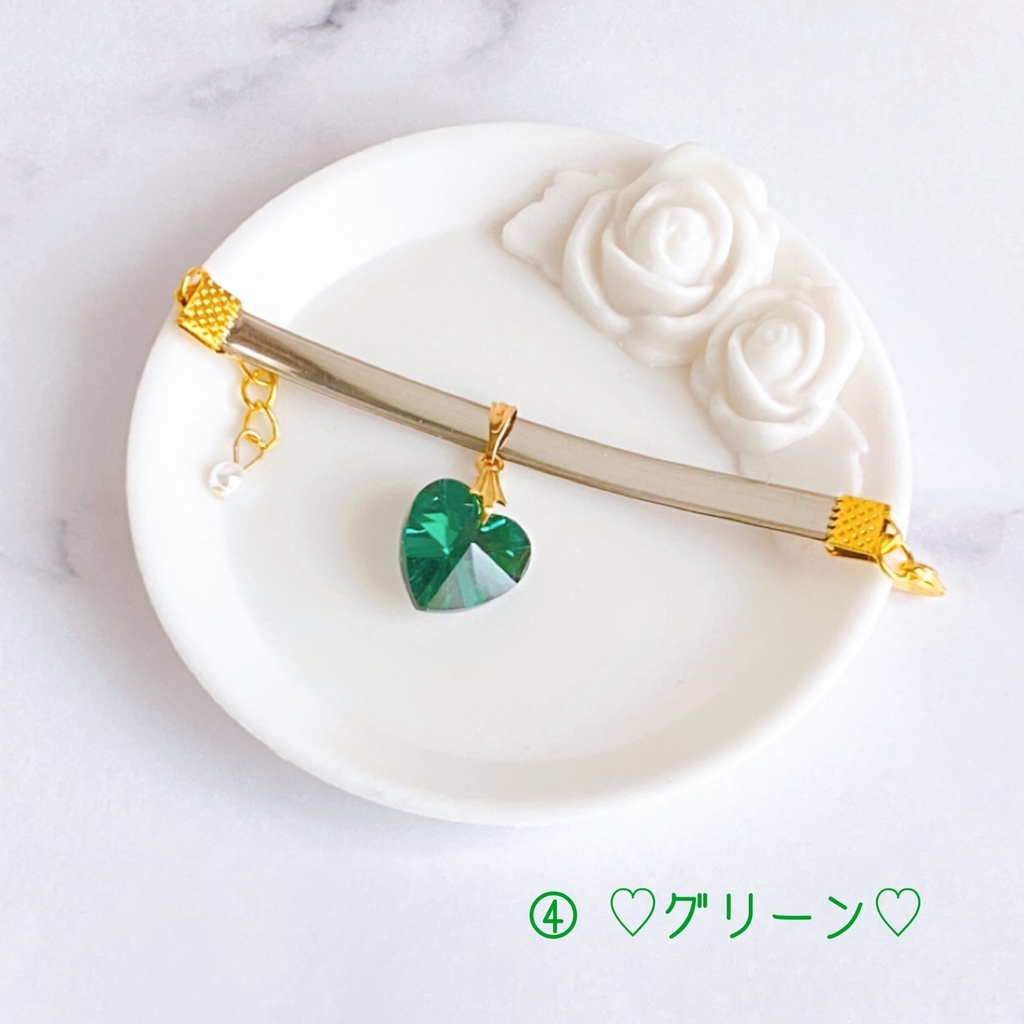 ハート チョーカー(ガラス製) B～C品