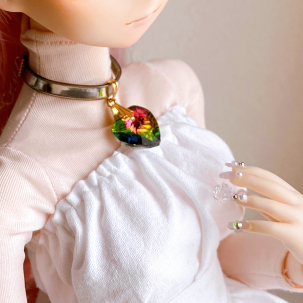 ハート チョーカー(ガラス製) B～C品