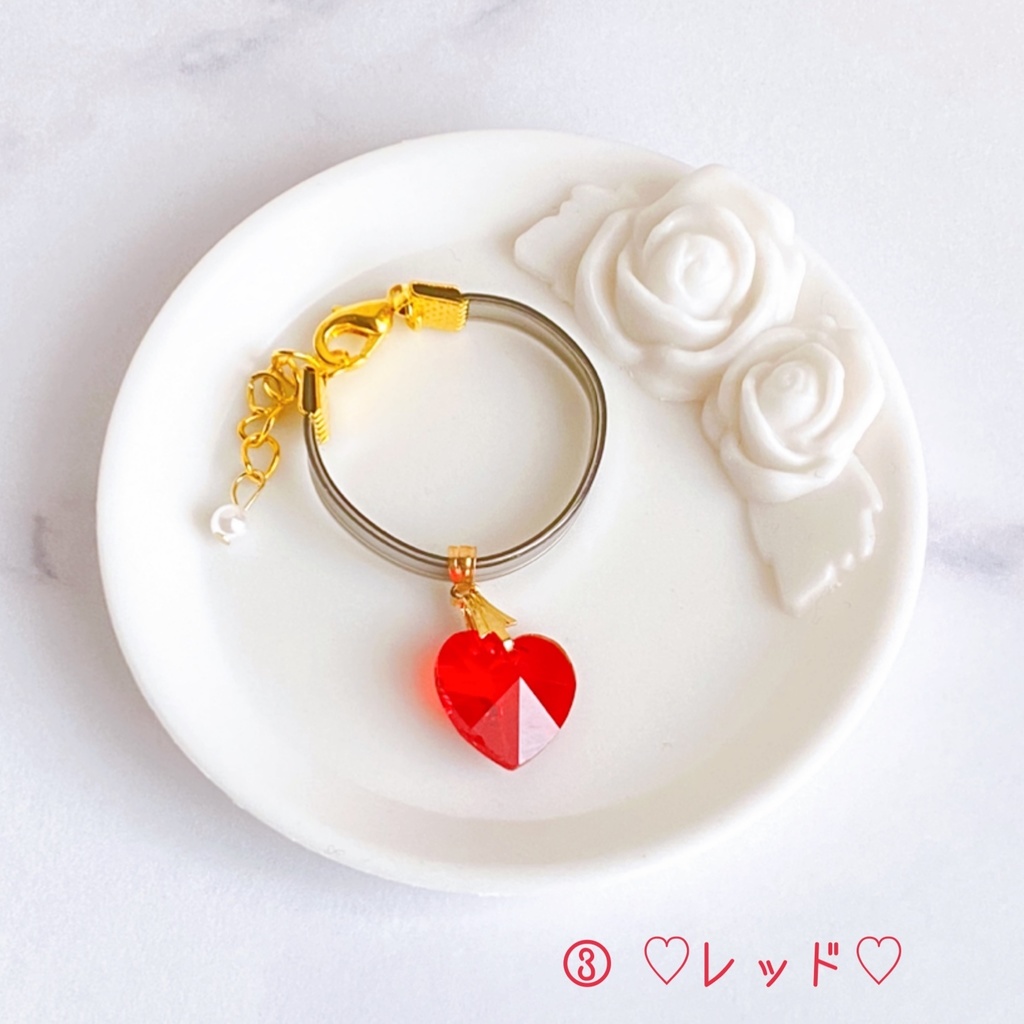 ハート チョーカー(ガラス製) B～C品
