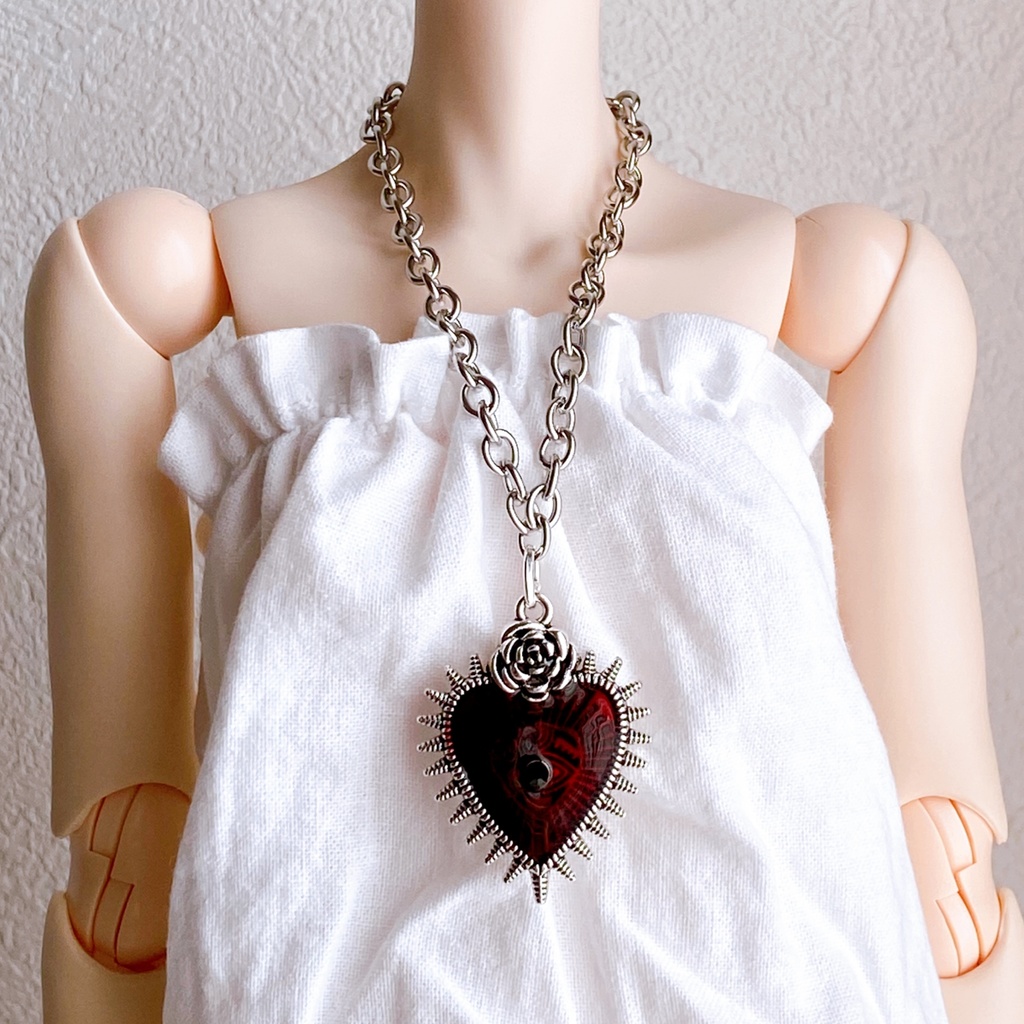 コジック調 ハート ネックレス