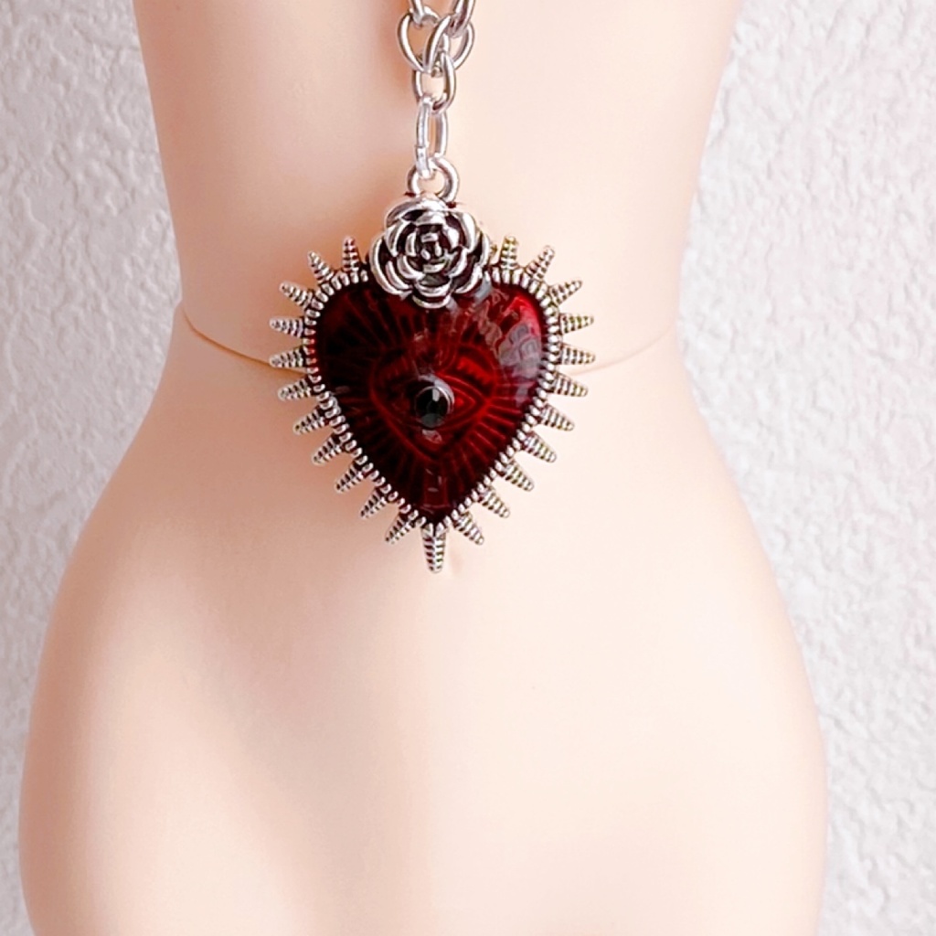 コジック調 ハート ネックレス