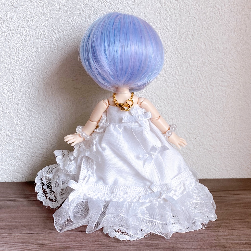【オビツ11向け】ウェディングドレス①(2024年ver.)【B品】