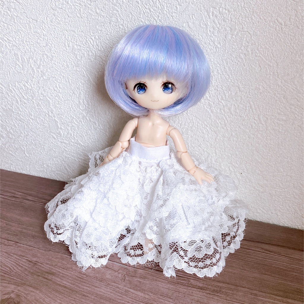 【オビツ11向け】ウェディングドレス①(2024年ver.)【B品】