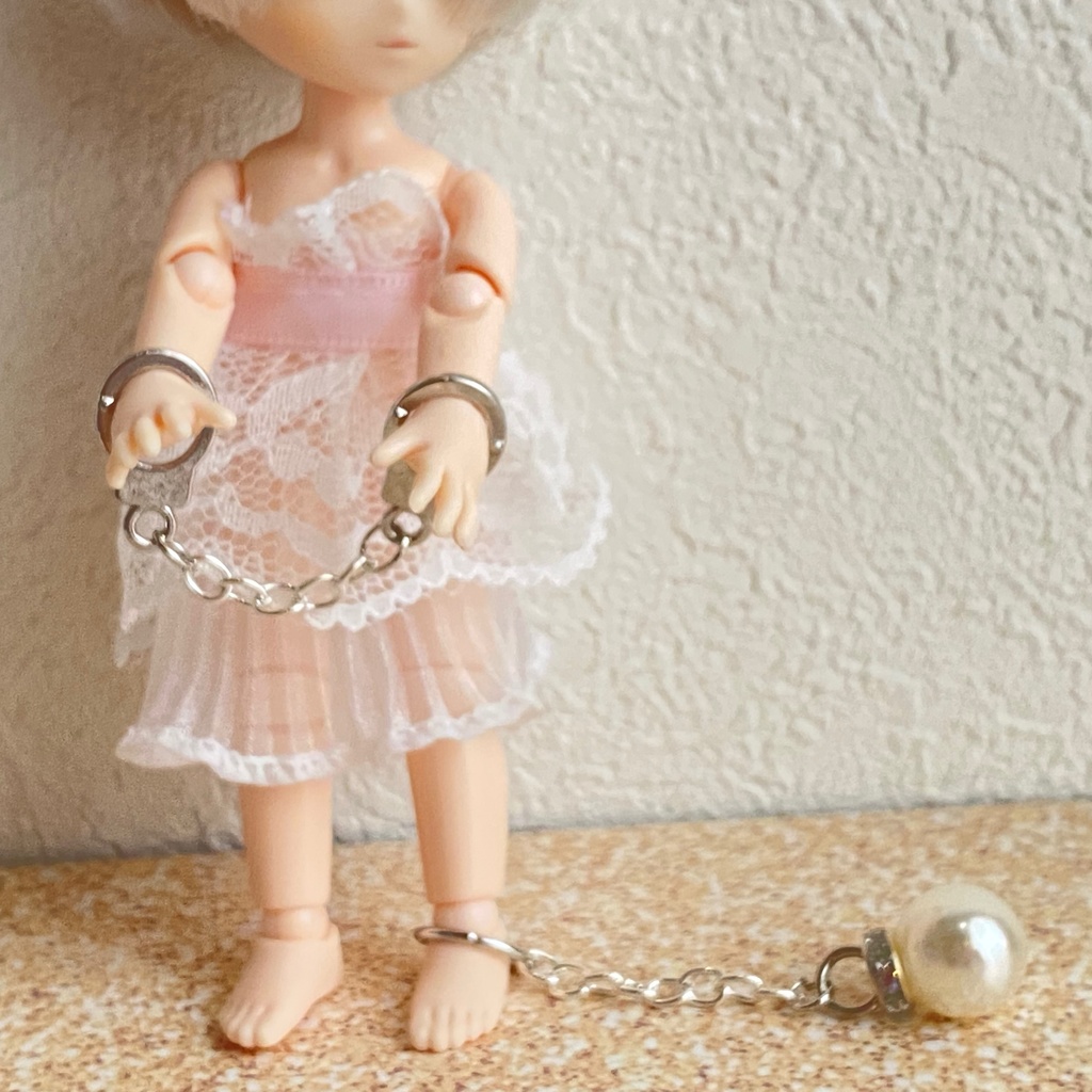 ドール用 小物 手錠(大きめサイズ) 【B品】