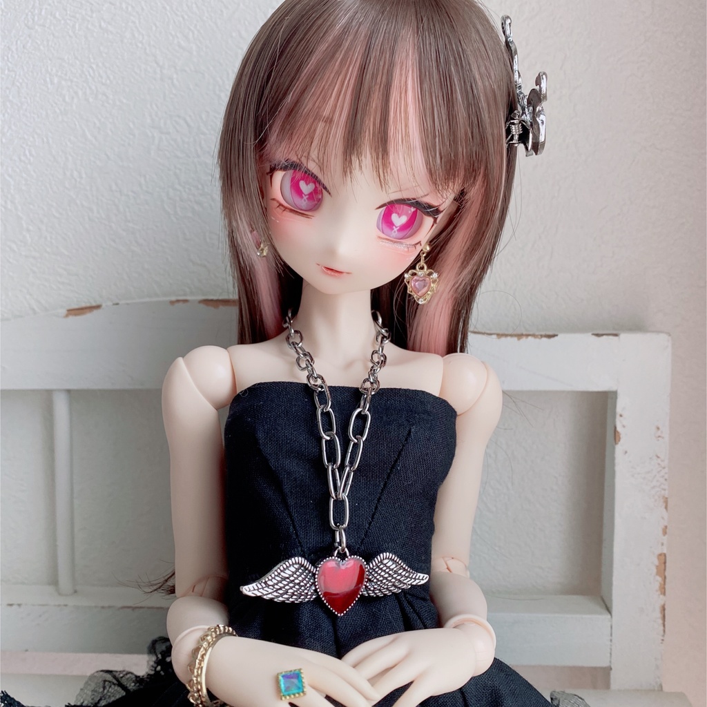 アンティーク調 エンジェルハート♡ネックレス