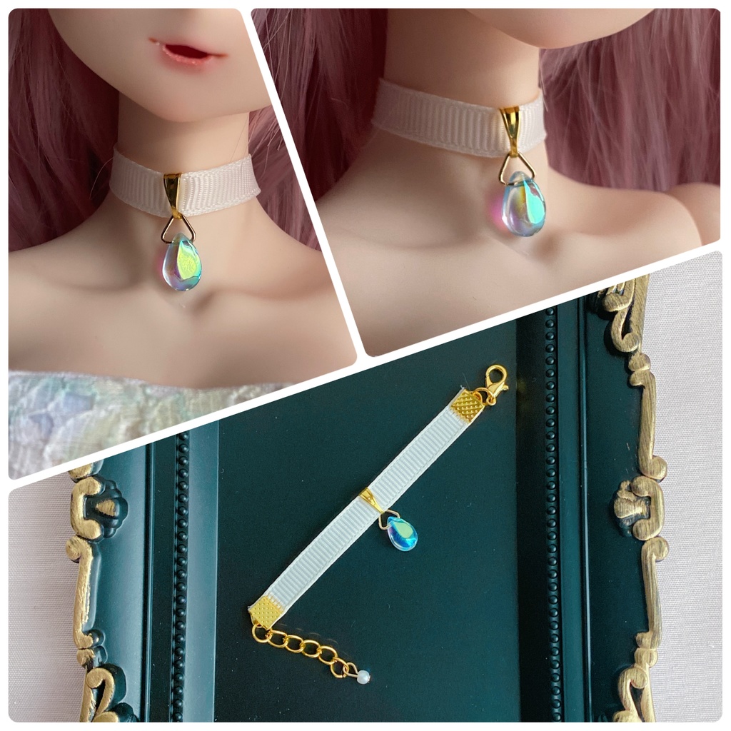 1/4~1/3向け ドール チョーカー 【雫】