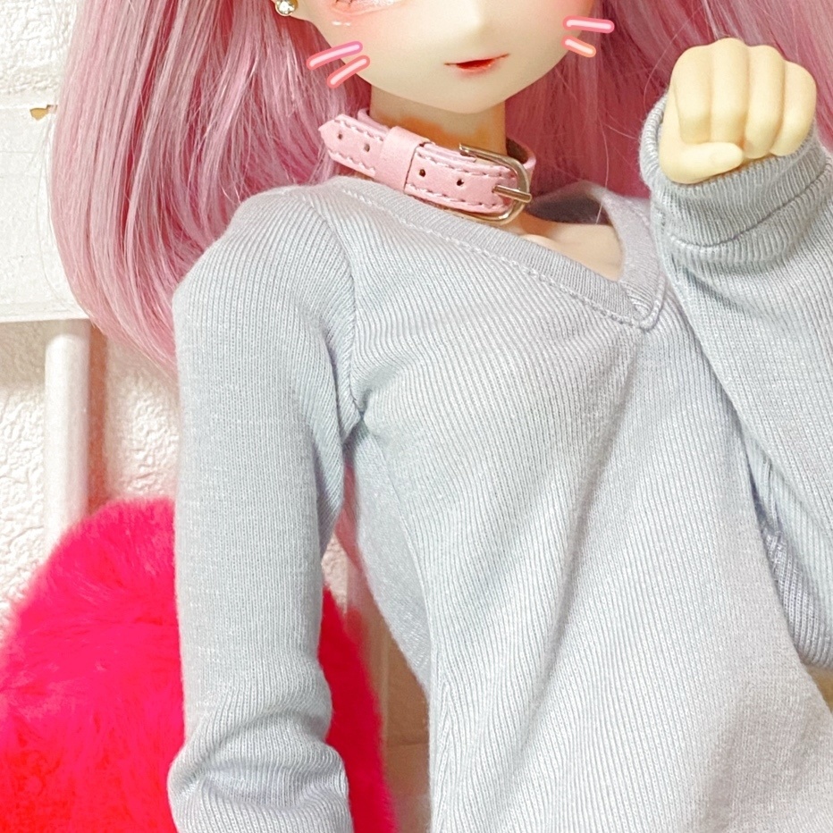 1/4~1/3 ドール用 チョーカー(首輪)【B〜C品】