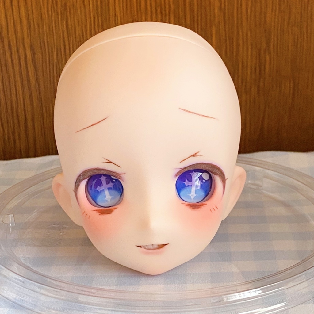 【難あり】オビツ50-04ヘッド＋カボションアイ＋眼鏡 セット⑯